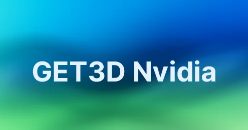 GET3D Nvidia AI 3D Modeling